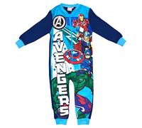 Marvel Childrens Boys Avengers Fleece Onesie Kids All In One Age 9/10 Years, Multicolor
