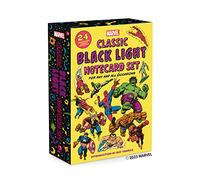 Abrams ComicArts Marvel Classic Black Light Notecard Set: 24 Oversized Cards + Envelopes for Any Occasion