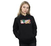 Marvel Women's Collage Logo Hoodie in Black | Size: XL Marvel Black XL