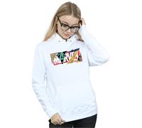 Marvel Women's Collage Logo Hoodie in White | Size: Large Marvel White L