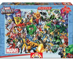Marvel Collage of Heroes 1000 Piece Jigsaw Puzzles Disney Cartoon Kids Puzzle