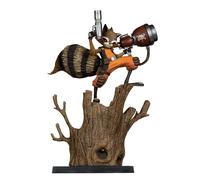 McFarlane Toys Marvel Collectible Rocket Racoon 1:6th Scale with Scene (A Chasing Tale #1)