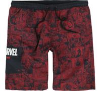 Marvel Comic Swim Shorts dark red