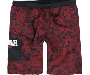 Marvel Comic Swim Shorts dark red S