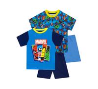 Marvel Comics 2 Pack Short Pyjamas - 3 TO 4 YEARS Marvel Comics Multi 9-10 Years