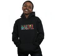 Marvel Comics Boys Logo Character Infill Hoodie Black 5-6 Years