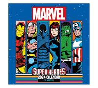 Marvel Comics Calendar 2024 - Month to a View Planner 30cm x 30cm, Marvel Gifts for Men and Women, Marvel Gifts for Boys and Girls, Kids Calendar - Official Merchandise