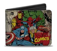 Marvel Comics Comic Book Strip Characters Superheroes Bi-Fold Wallet