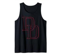 Marvel Comics Daredevil Red Outline Logo Tank Top