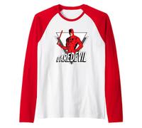 Marvel Comics Daredevil Triangle Raglan Baseball Tee