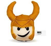 Marvel Comics Dog Toy, Loki Smirking Face Round Pet Toy, Plush