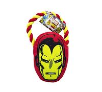 Marvel Comics for Pets Iron Man Rope Pull Toy for Dogs | Super Hero Toys for All Dogs and Puppies | Cute, Fun, and Adorable Dog Toys, Officially Licensed Comics for Pets