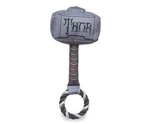 Marvel Comics for Pets Thor Hammer Rope Pull Dog Toy, 12" | Large Dog Toy Superhero Toys from Marvel Movies Marvel Merchandise | Thor Hammer Dog Toy, Rope Dog Chew Toy from Marvel Universe