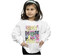 Marvel Comics Girl's Rule Sweatshirt in White | Size: 9 Years Marvel Comics White 9 Years