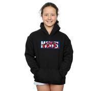Marvel Comics Girl's Sentinel Of Liberty Logo Hoodie in Black | Size: 9 Years Marvel Comics Black 9 Years