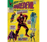 Marvel Comics Here Comes Daredevil Canvas Print, Multi-Colour, 60 x 80 cm