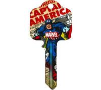 Marvel Comics House Key - CAPTAIN AMERICA - UL2 fits 99% of doors