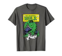 Marvel Comics Hulk Krunch T-Shirt, Men, Asphalt Grey, Medium