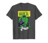 Marvel Comics Hulk Krunch T-Shirt, Men, Dark Heather Grey, Medium