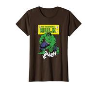 Marvel Comics Hulk Krunch T-Shirt, Women, Brown, Large