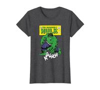 Marvel Comics Hulk Krunch T-Shirt, Women, Dark Heather Grey, 3X-Large