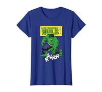 Marvel Comics Hulk Krunch T-Shirt, Women, Royal Blue, Small
