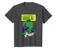 Marvel Comics Hulk Krunch T-Shirt, Youth, Dark Heather Grey, Medium