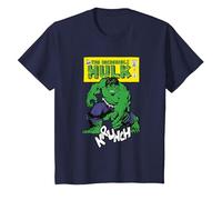 Marvel Comics Hulk Krunch T-Shirt, Youth, Navy Blue, X-Small
