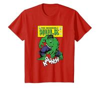Marvel Comics Hulk Krunch T-Shirt, Youth, Red, X-Small