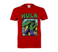 Marvel Comics Hulk Smash Boys T-Shirt Red 7-8 Years