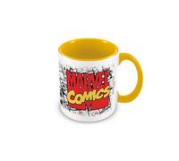 Marvel Comics Inner Two Tone Logo Mug Yellow/white/red (One Size)