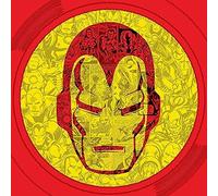 Marvel Comics "Iron Man Helmet Collage Canvas Print, Multi-Colour, 40 x 40 cm