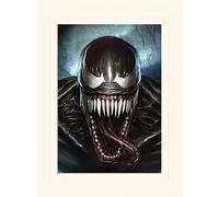 Marvel Comics, LMP12296P, Venom - Sinister Smile Mounted 30 x 40cm Print, Multi-Color, 30 X 40cm