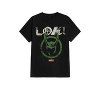 Marvel Comics - Loki Logo Badge - T-Shirt - black - XL - 100% Cotton,Jersey XL