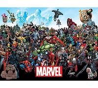 Marvel Comics "Marvel Universe" Canvas Print, Cotton, Multi-Colour, 3.20 x 60.00 x 80.00 cm