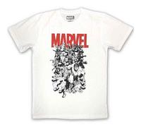 Marvel Comics Men's Characters T-Shirt in White | Size: XL Marvel Comics White XL