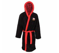 Marvel Comics Men's Classic Logo Dressing Gown in Black | Size: Large/XL Marvel Comics Black L/XL