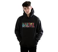 Marvel Comics Men's Logo Character Infill Hoodie Black XXX-Large
