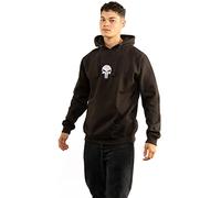 Marvel Comics Men's Punisher Icon Emb Hooded Sweatshirt, Black, Small