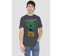 Marvel Comics Presents Corner Box Father'S Day Incredible Hulk Dad T-Shirt, Dark Heather in Grey | Size: 3XL Marvel Grey 3XL