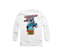 Marvel Comics Presents Corner Box Father'S Day Legendary Captain America Dad T-Shirt, White | Size: Medium Marvel White M