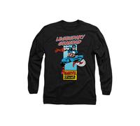Marvel Corner Box Legendary Captain America Grandad T Shirt, Black, L