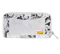 Marvel Comics Purse Classic Logo all over Print new Official Grey Zip Around