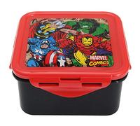 Marvel Comics Retro Sandwich Box/Food Container (730ml) | Featuring Avengers Iron Man, Hulk, Captain America and Thor