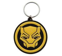 Marvel Comics Black Panther-Logo Rubber Keychain, Multi-Color, 5 x 5.3cm