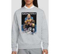 Marvel Comics Sentry Void Grin Sweatshirt, Athletic Heather in Light Grey | Size: Medium Marvel Light Grey M
