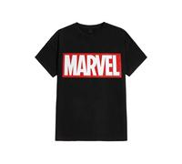 Marvel Comics - Simple Logo - T-Shirt - black - XXL - 100% Cotton,Jersey XXL