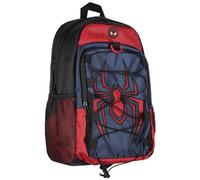 Marvel Comics Spider-Man Miles Morales 17" Backpack Laptop Travel Book Bag Padded Back Adjustable Strap Bungee Cord, Multicoloured, One Size