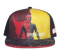 MARVEL COMICS Spider-Man: No Way Home Two Tone Graphic Figure Print with Logo and Web Brim Kid's Snapback Baseball Cap, Boy, Multi-Colour (SB625423SPN) Black One Size-S BIO-SB625423SPN