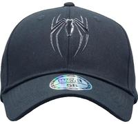 Marvel Comics Spiderman All Black Rubber Logo Baseball Cap